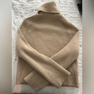 Beige turtle neck sweater